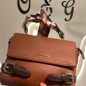 Top-Handle Satchel with Scarf Detail