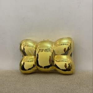 Gold Bow Hard-Shell Clutch