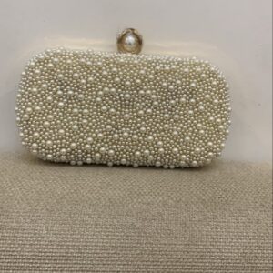 The Pearl-Encrusted Hard-Shell Evening Clutch