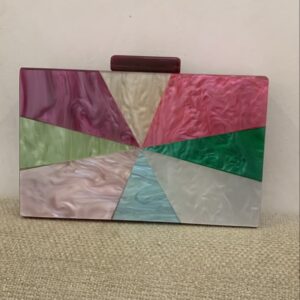 Sunburst Acrylic Clutch